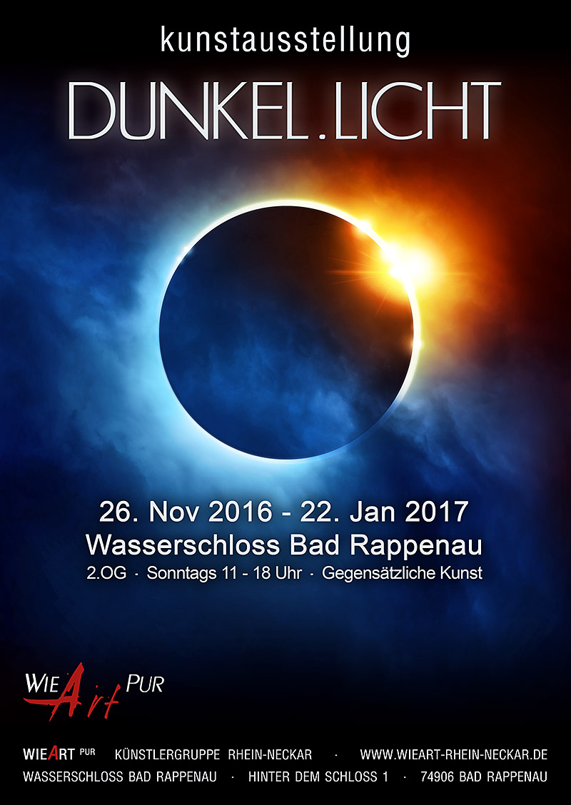 WieArt DUNKEL.LICHT Plakat 2016