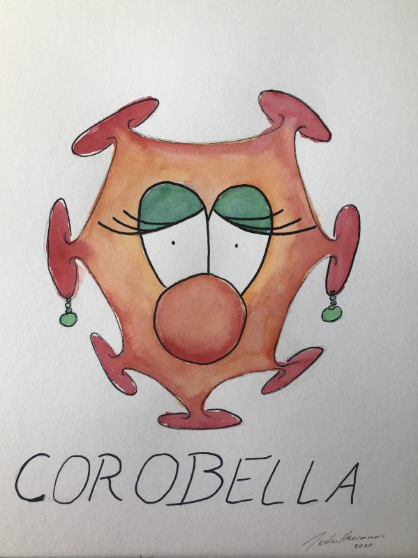 Corobella, Aquarell