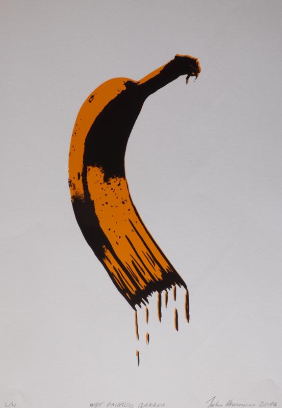 Wet painted banana, limitierter Siebdruck